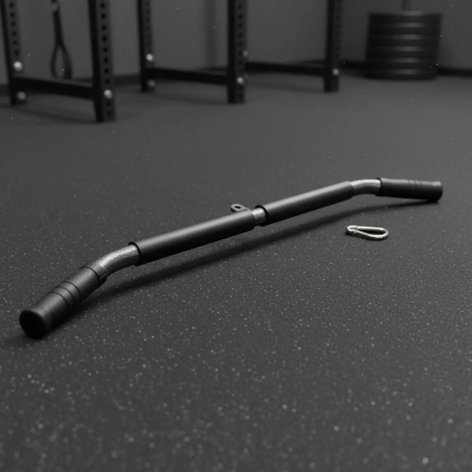 Picture 5: Shoulder Pulldown Bar Sturdy Duty Long Pull down Bar Pulley Machine Attachment Non-Slip Grip Fitness Equipment Multi-Functional