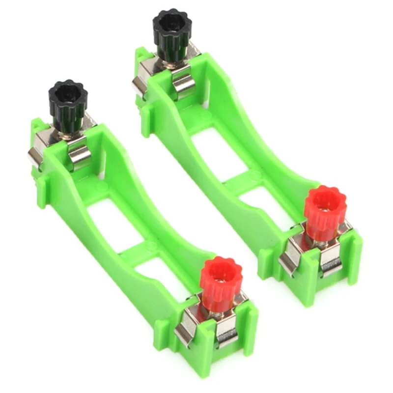 Soporte para pilas AA, serie conexión paralela, equipo instrumentos enseñanza para experimentos física, toma para
