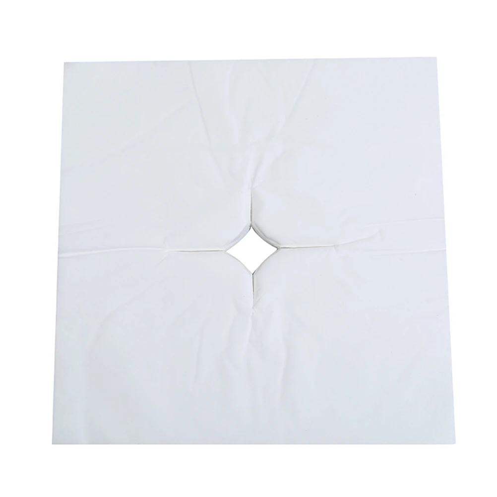 

100 Sheets Hole Scarf Pillow Face Mat Cover Salon Massage Miss Women Non-woven Fabric Mask