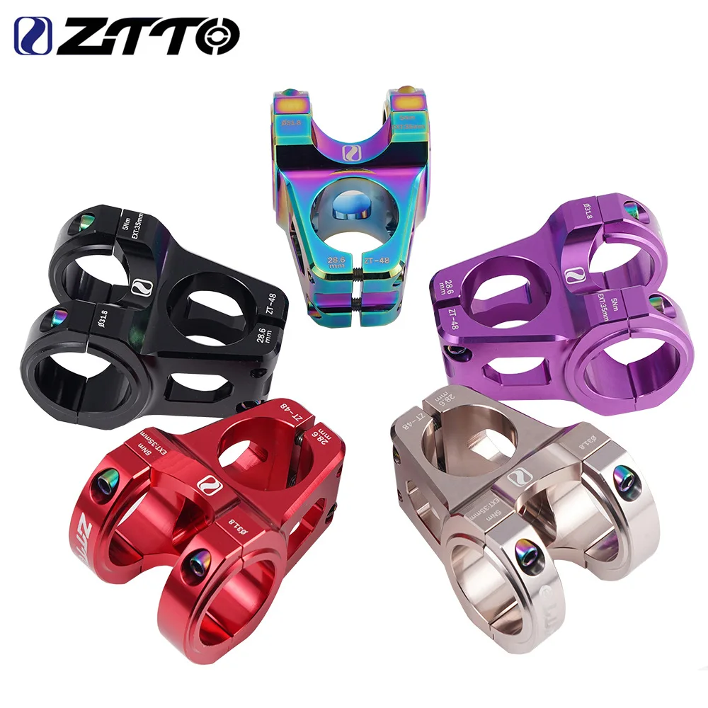 ZTTO MTB Stem Mountain Bike Stand Up Stem 35mm Rod Handlebar Table Adjustable Bicycle Stem Riser 31.8mm Cycling Accessories