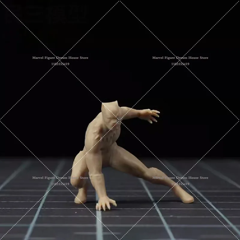 Muñeca de escena en miniatura a escala 1/64 1/43, modelo blanco, cómics sin panizados, figura de acción de Pantera Negra, versión 2