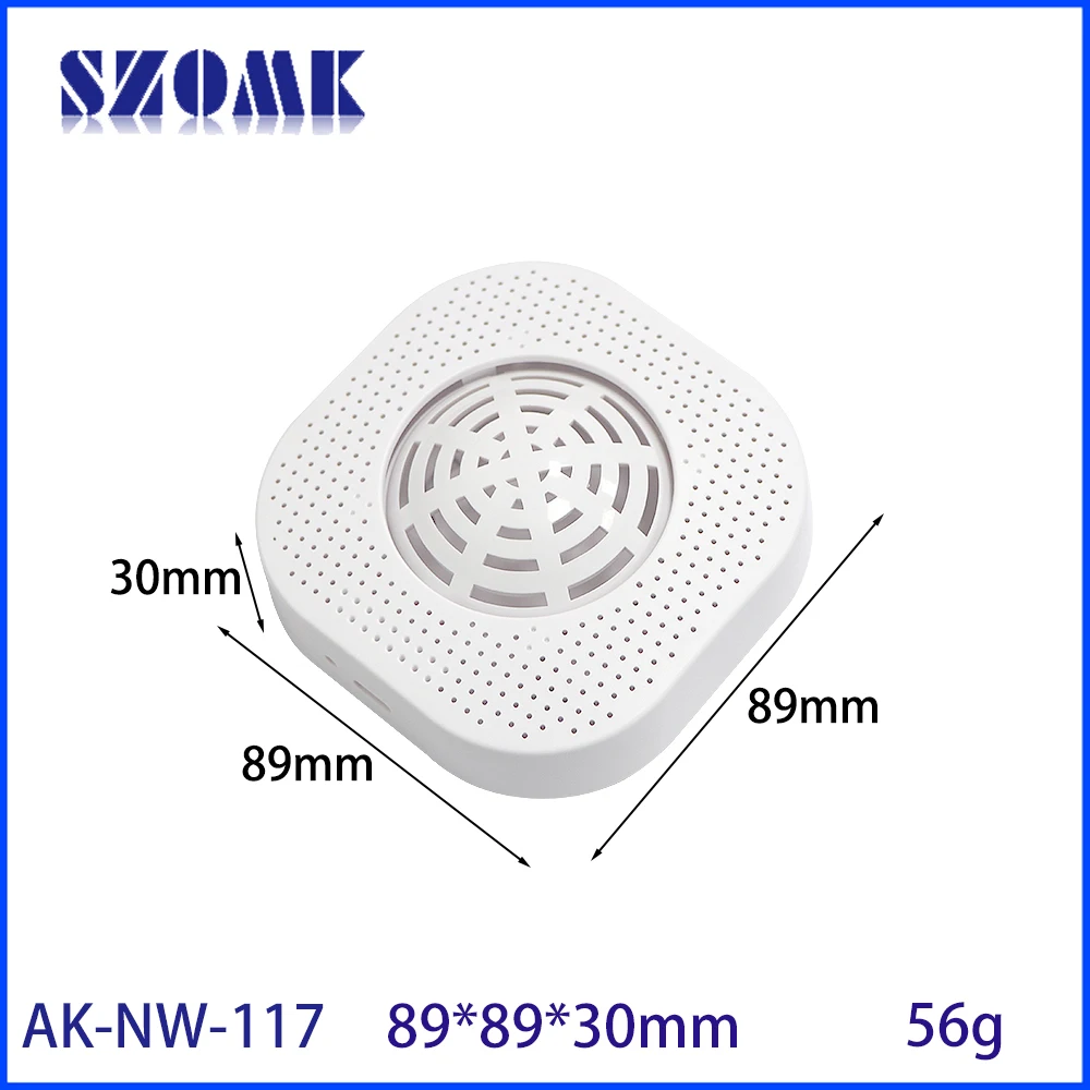 89*89*30mm Temperature And Humidity Sensor Housing Protective Junction Box Abs Plastic Box Custom Pcb Enclosure