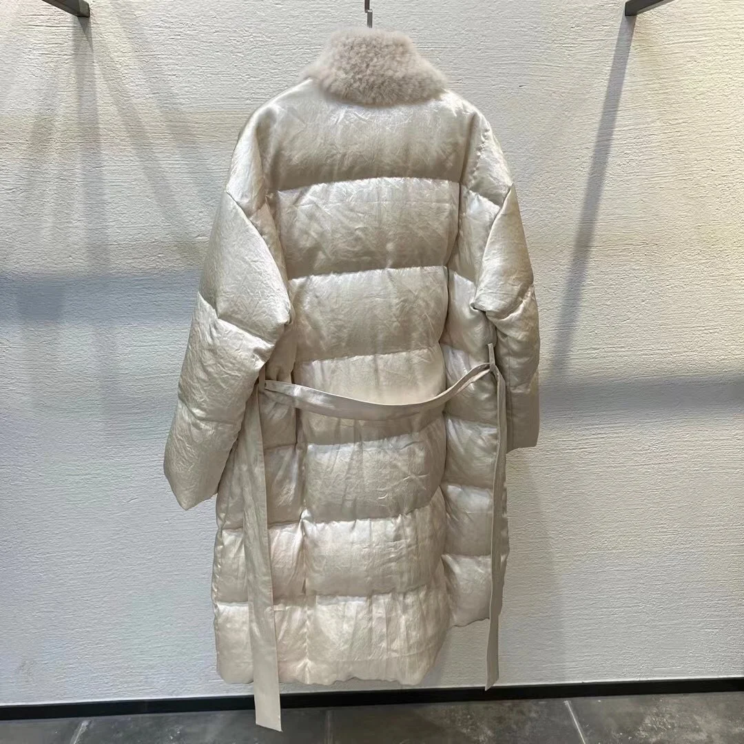 2025 ملابس نسائية مزاجه المنك أوزة أسفل دعوى شتاء جديد 1104 #3