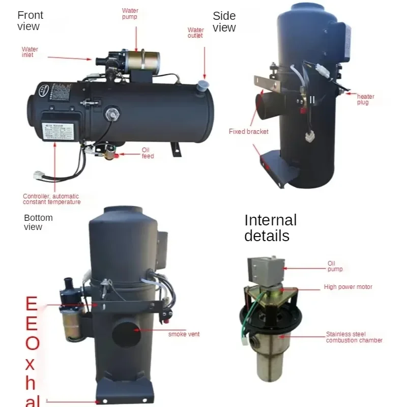 

Parking Heater YJH-Q12 Heating Fuel Vehicle Heater Engine Preheating Water Heating Boiler