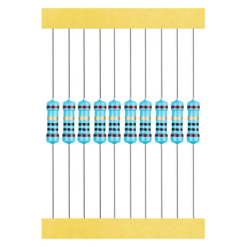 2600PCS/SET 130 Values 1/4W 0.25W 1% Metal Film Resistors Assorted Pack Kit Set Lot Resistors Assortment Kits Fixed Resistor