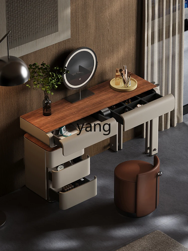 LMM Italian minimalist dresser chest cabinet integrated solid wood makeup dressing table