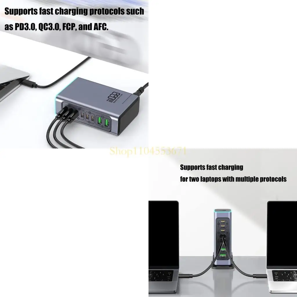 Best Seller 8Port 660W USB C with 4 USB C 100W and 4 USB A QC30W for Multiple Electronic Devices Charging