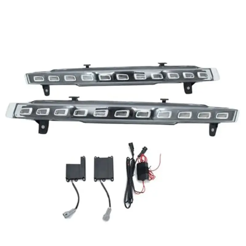 

Fog Lamp Assembly Turn Signal Lamp LED Daytime Running Light 1 Pair 4L0953041D, 4L0953042D For Q7 2010-2015