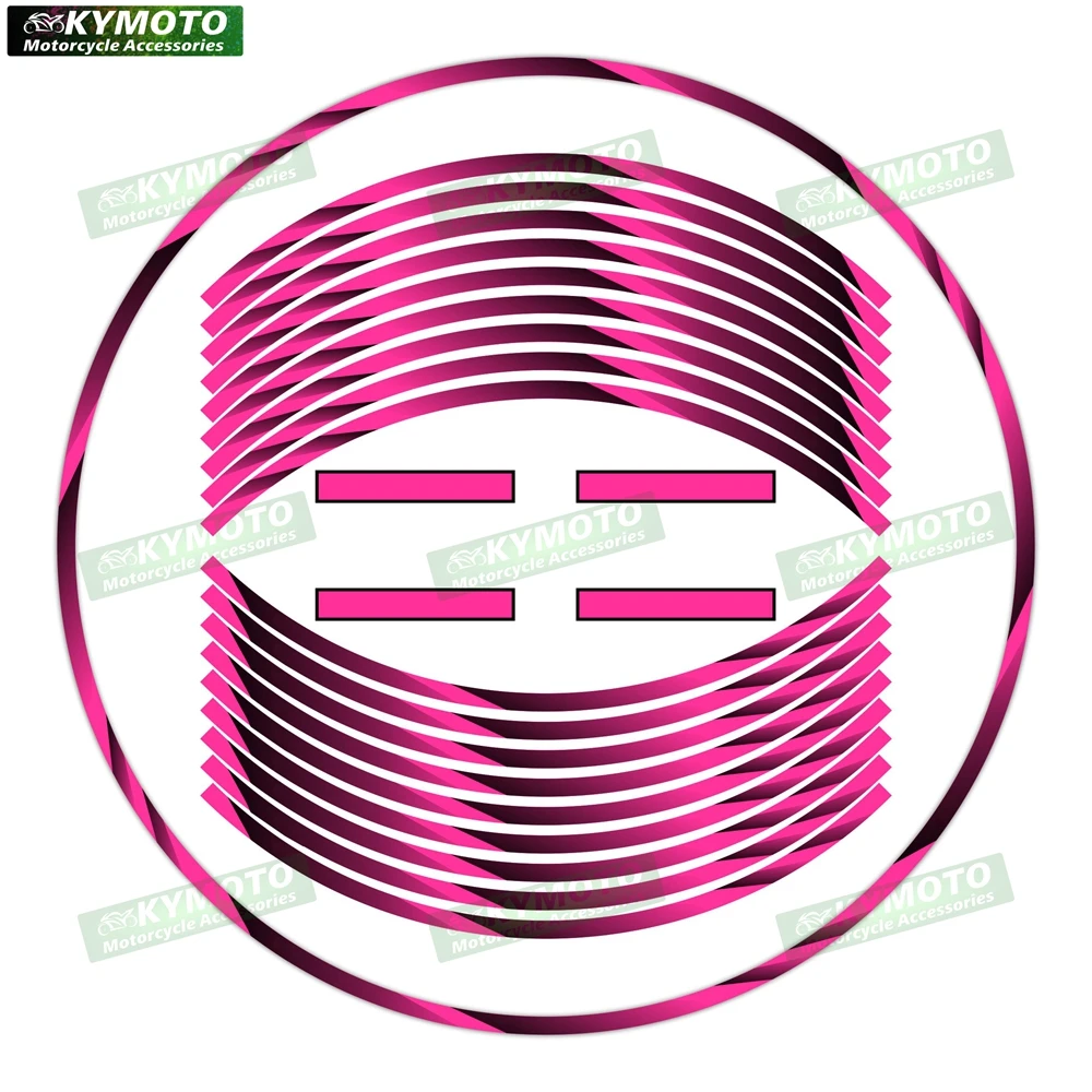 

For HONDA motorcycle 17 inch front and rear wheel stickers decoration waterproof reflective rim stickers