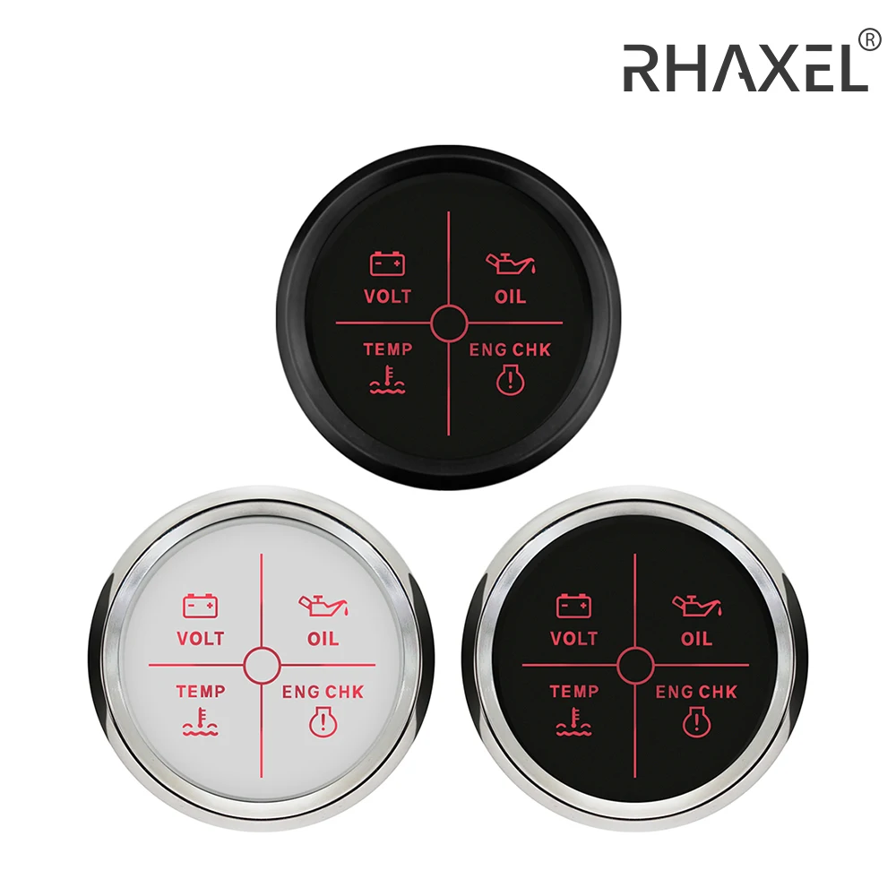 RHAXEL 4LED Engine Alarm Gauge 2