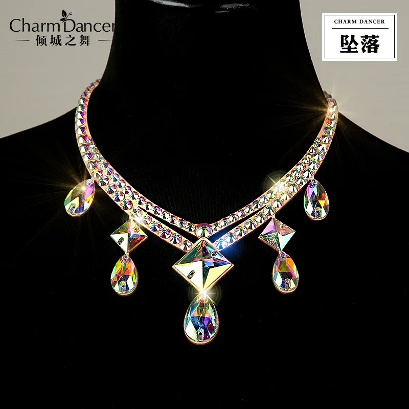 1 יח'\חבילה שרשרת קריסטל בעבודת יד-קריסטל רינסטון מופעי ריקודי בטן תכשיטים אביזרים לריקוד m13