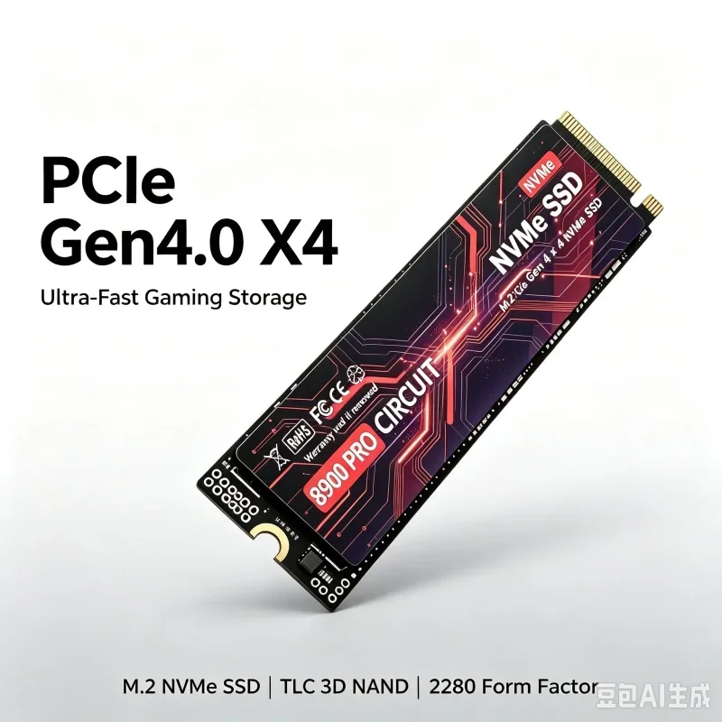 8900PRO M.2 2280 NVMe PCIe4.0 High Speed SSD 500GB 1TB 2TB 4TB Options Solid State Drive For PS5 Gaming PC Desktop Laptop