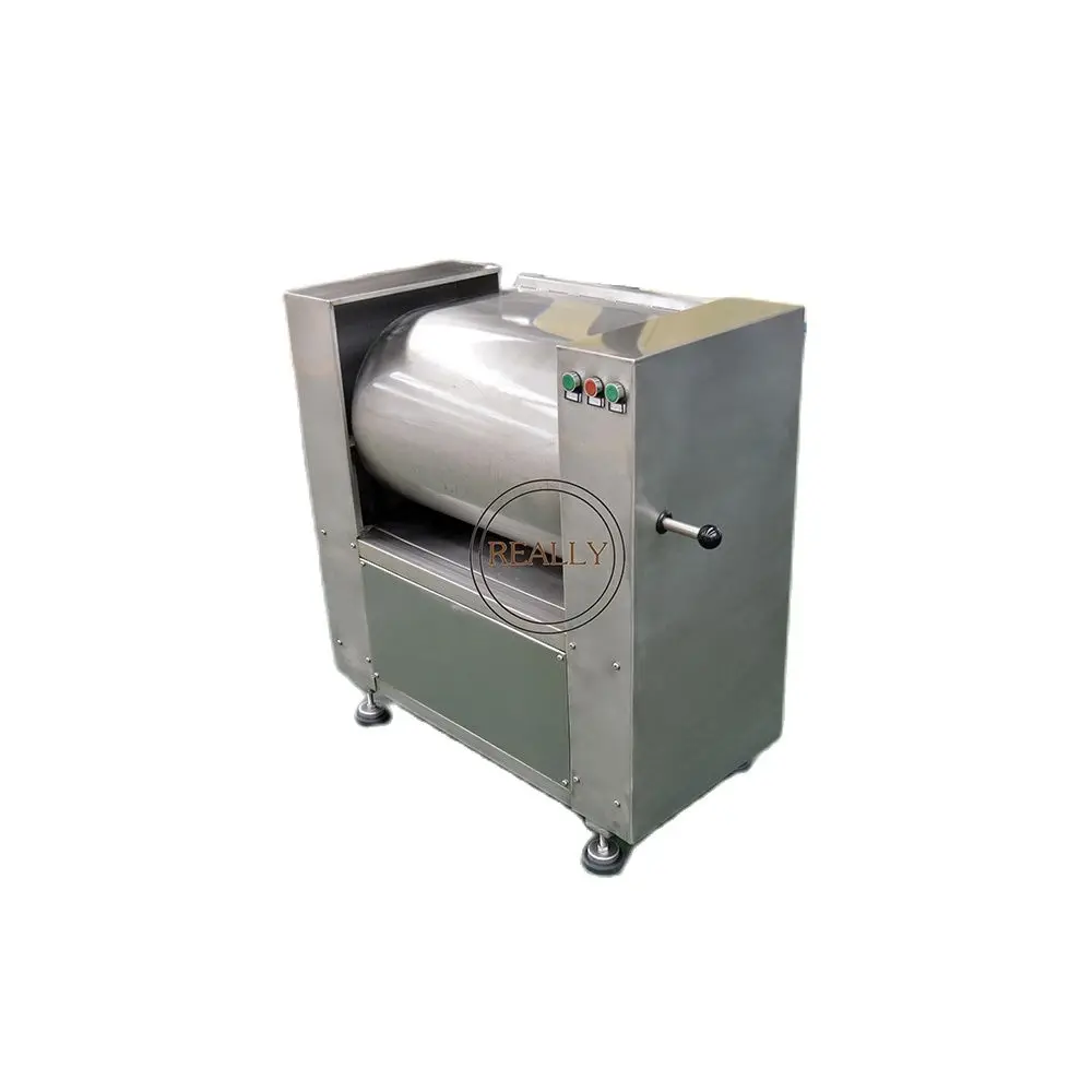 Máquina mezcladora Biaxial de relleno de carne eléctrica, gran capacidad, 200L, equipo de licuadora de relleno para procesamiento de alimentos