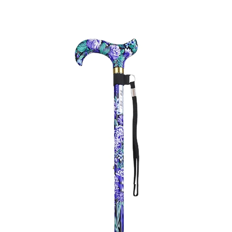 

Reallife Walking Stick for the Elderly Imported Portable Alpenstock Retractable Aluminum Alloy Printing Cane H01