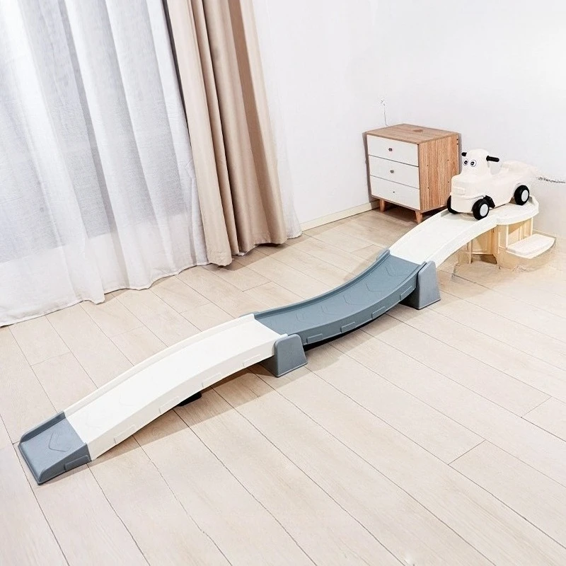 Plastic Toy  Roller Coaster Game For Children Three-stage Sliding Car