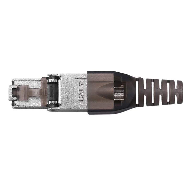 

BAAJ-24 шт., экранированный разъем RJ45 Cat 7 без инструментов, вилка Cat7/разъем Cat7, модульные разъемы 23/24AWG-черный