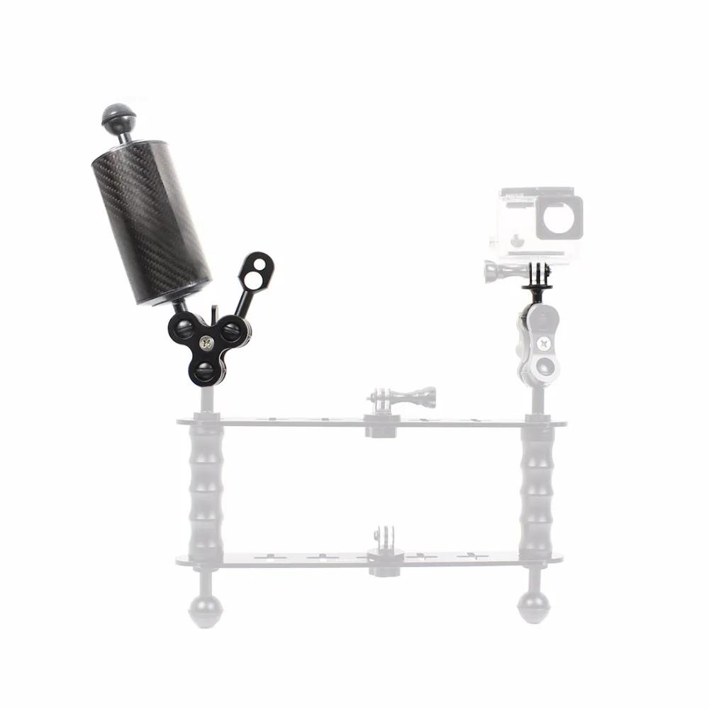 Float Buoyancy Aquatic Arm Dual 1" Ball Arm 5" 8" 10" 12" D60MM DSLR Cam Diving Tray Extend Light Bracket für Gopro OSMO Action – Detail 14