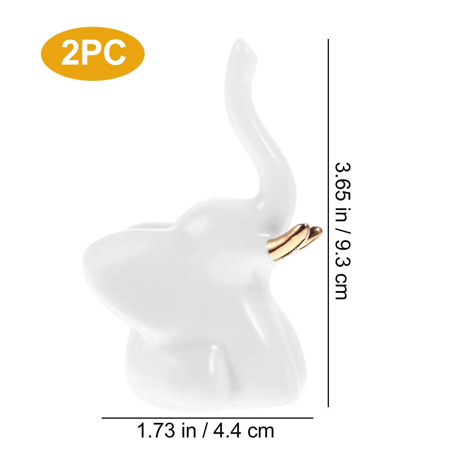 1Set Elephant Ring Holder Jewelry Organizer Set Creative Rack for Rings Necklaces Bracelets Ring Holder