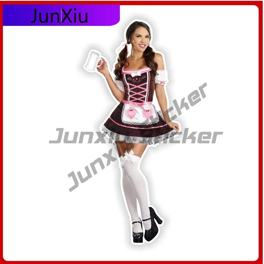 

Pin Up Girl Sticker Vintage Sexy Maid Outfit Stickers Anti Scratch Decals Decorative X500 Motorcycle Suv Camping Bumper Car Deca