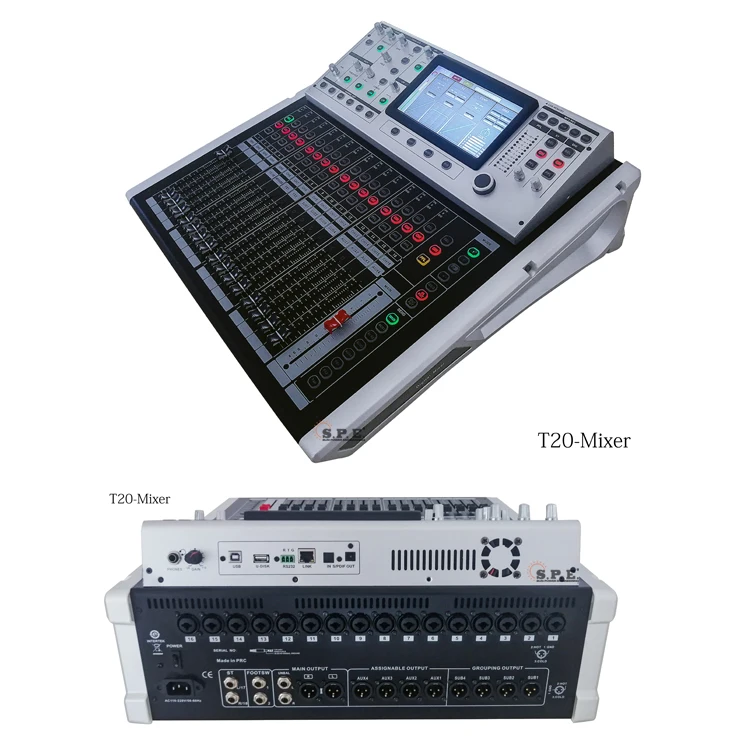 SPE Hot Selling Digital Mixer 20 Channel Audio Mixing Console professional audio system