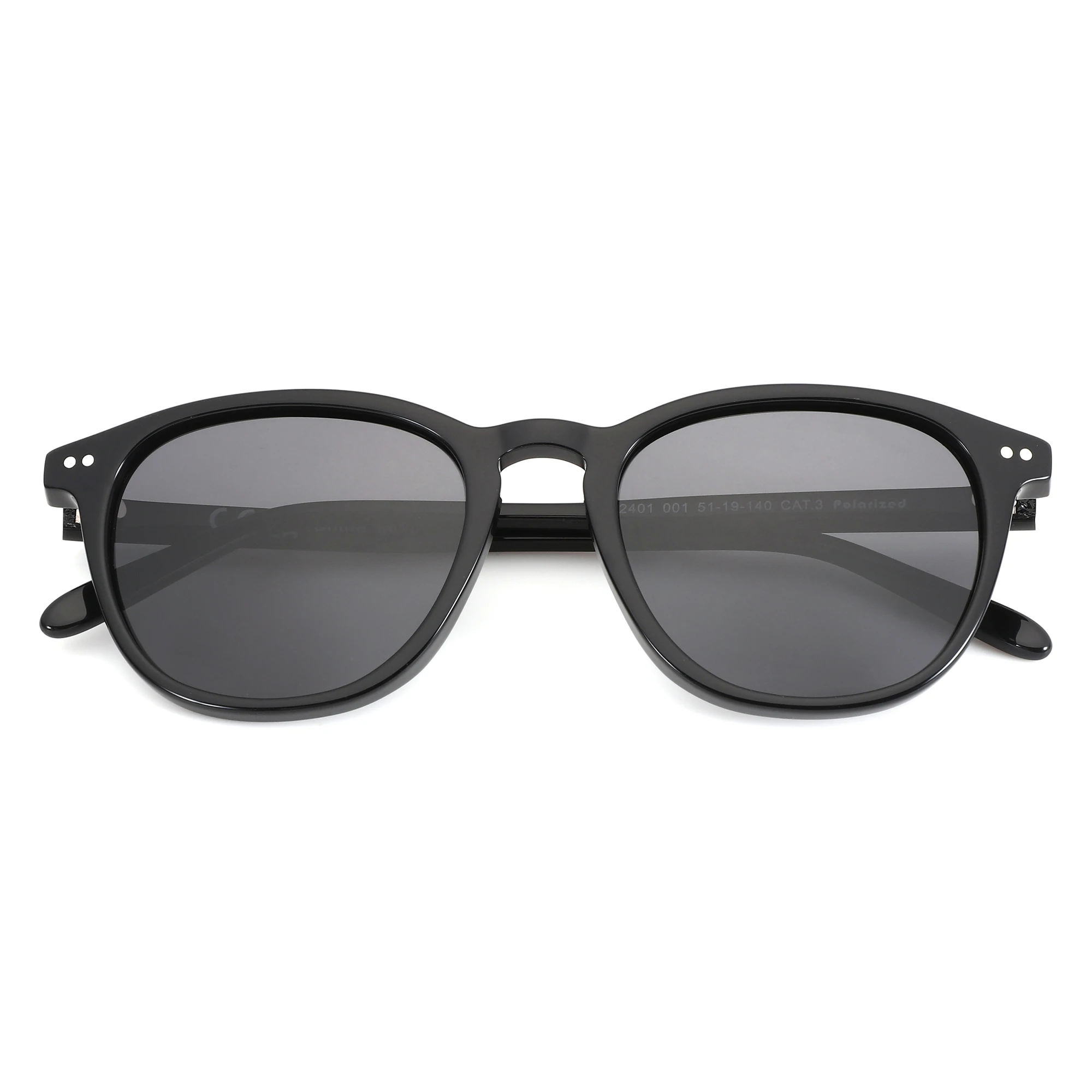 ZENOTTIC 2025, modische, quadratische, polarisierte Sonnenbrille, handgefertigte Acetat-Sonnenbrille mit Federbein, modischer runder Schirm für Männer und Frauen – Detail 11