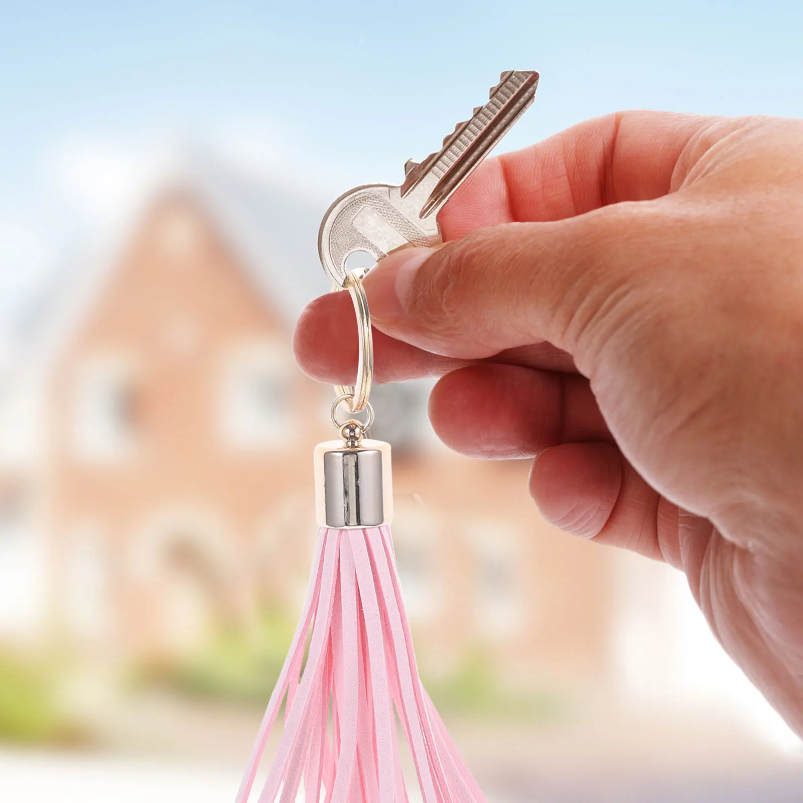 

3pcs Tassel Keychains Pendant Creative Bag Hanging Decoration Key Rings Ornaments For Women Girls Bright Fade Resistant