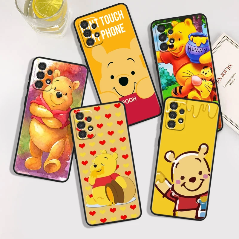 

Winnie Disney Pooh For Samsung A54 A53 A52S A34 A33 A73 A72 A32 A24 A23 A22 A14 A13 A03S 5G Black Phone Case Phone Case