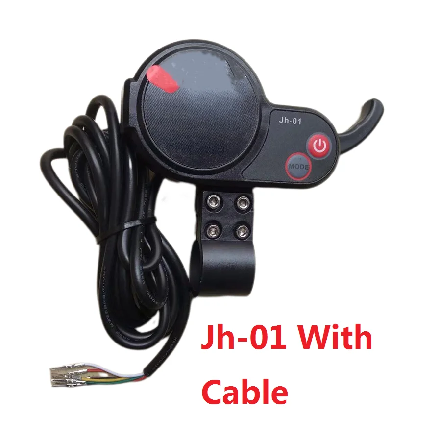 Electric Scooter Throttle Accelerator Instrument, LCD Display, Display Part, JH-01, 6 Pin or Cable, 36V, 48V