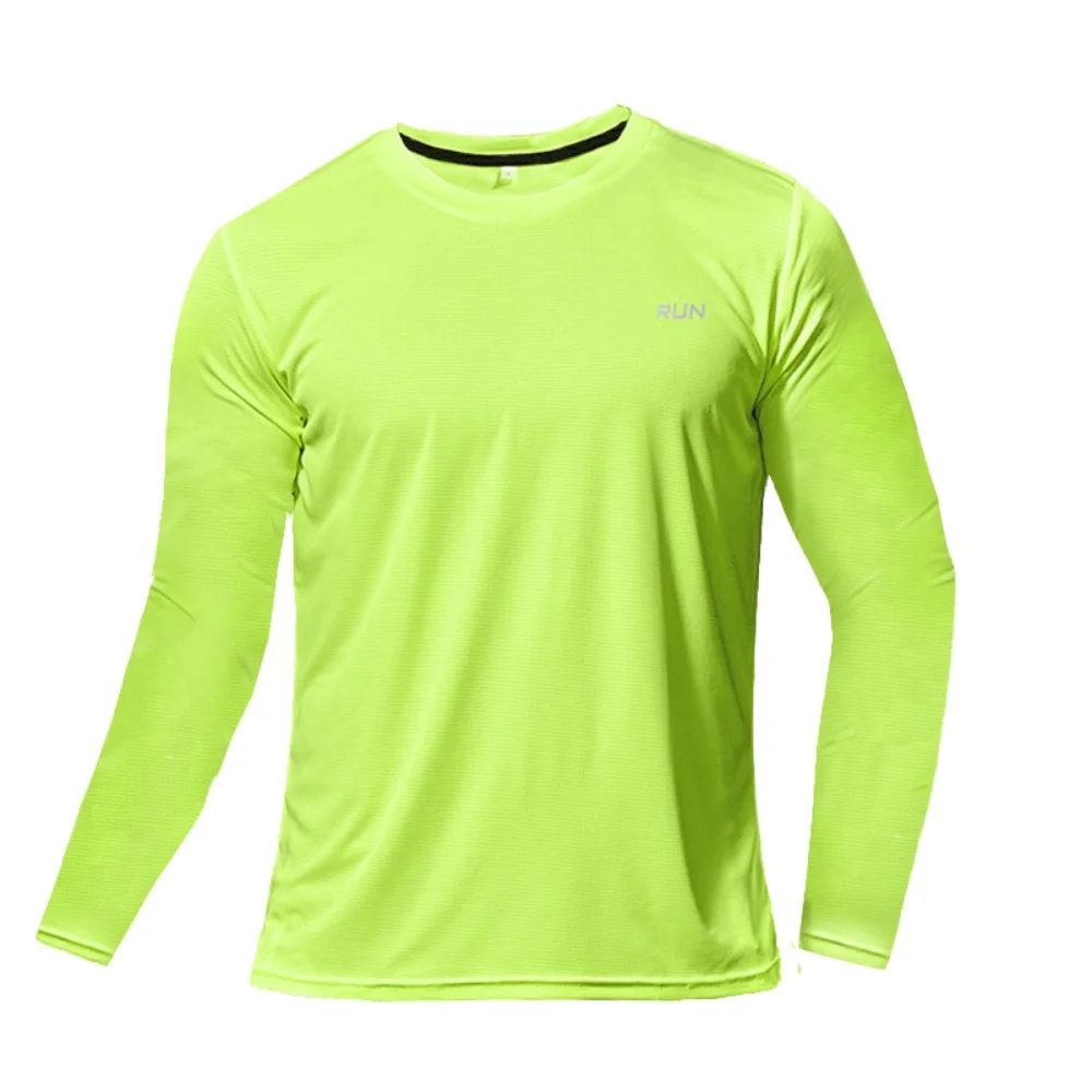 Camiseta Casual Esportiva de Manga Longa com Gola Redonda, Respirável, para Corrida, Treinamento e Fitness, Ideal para Uso Diário ao Ar Livre