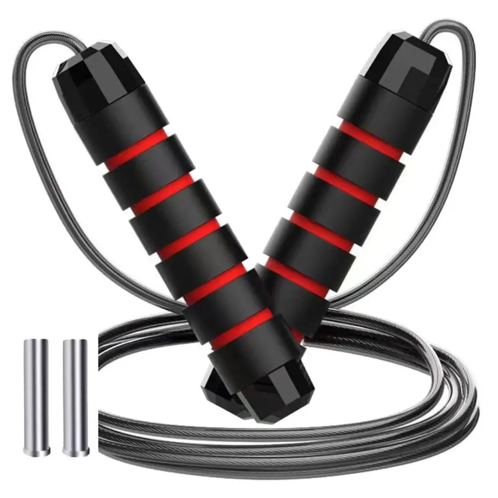 Adjustable Length Jump Rope Comfortable Foam Handles Speed Racing Skipping Rope Bearing System Adjustable Jump Rope