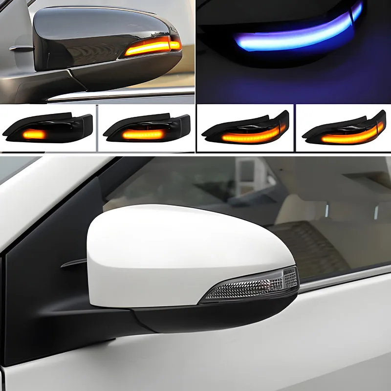 

Светодиодные указатели поворота и индикаторы в зеркалах заднего вида подходят для Toyota Corolla, Yaris, Camry и Prius.