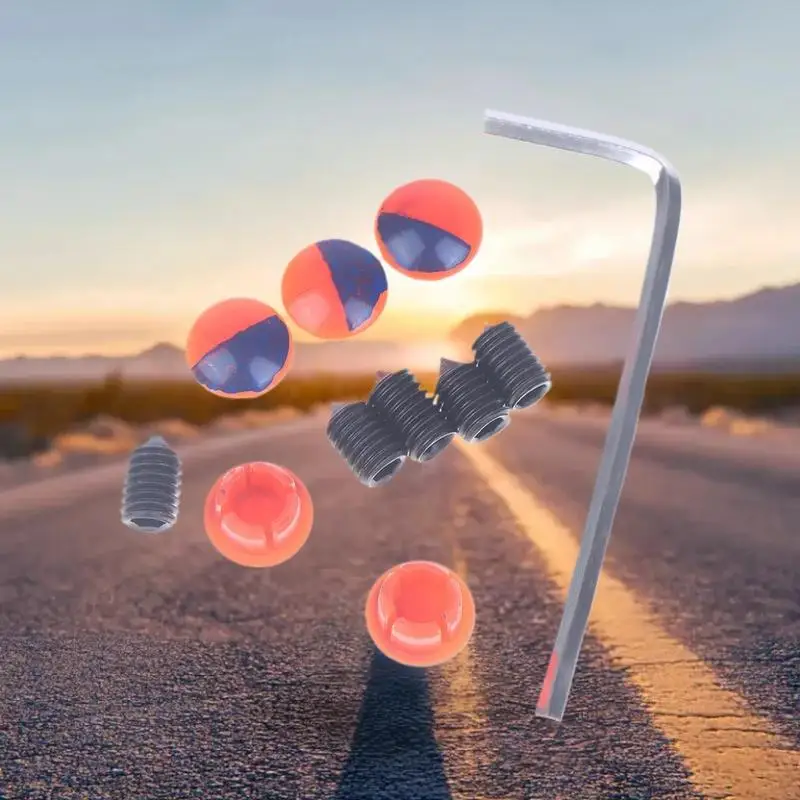 أغطية مقبض الصنبور المتينة والذابة للحوض؛ أغطية باللونين الأحمر والأزرق مع علامة الماء الساخن/البارد #5