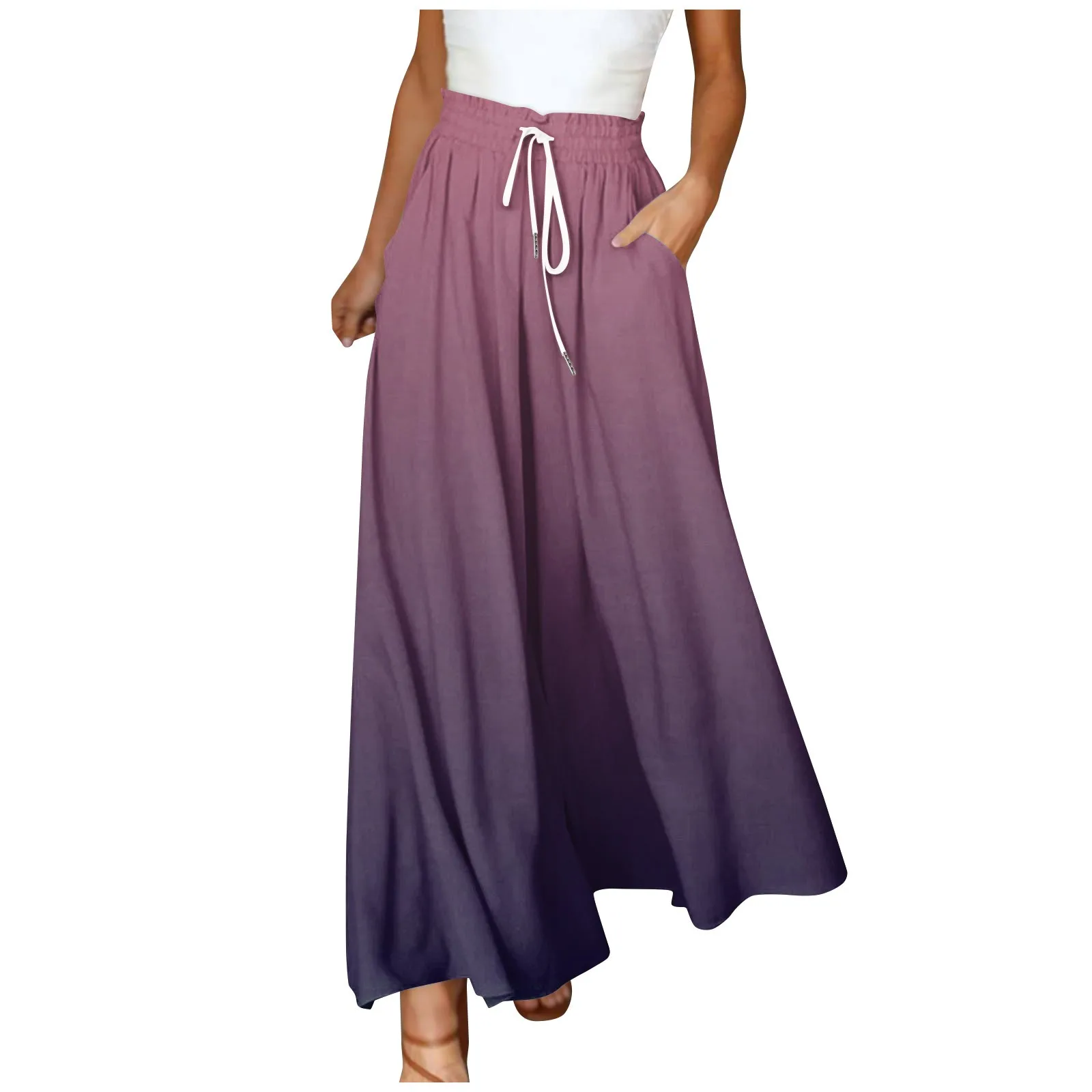 レディース スポーツパンツ レジャー 女性 ボヘミアンプリント ゴム入りパンツ カジュアル 秋冬 ワイドレッグ ハイウエストパンツ ズボン 女性用衣料