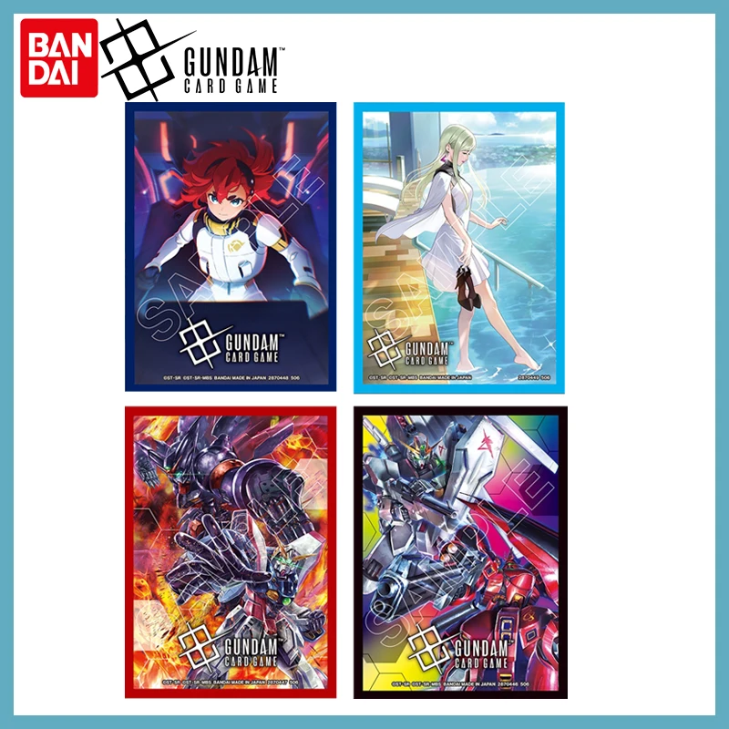2026 New Bandai GCG Official Sleeves Vol.2 70 Cards Protector Lady Luck Suletta Mercury 4 Types Anime Collectible Gift Toys