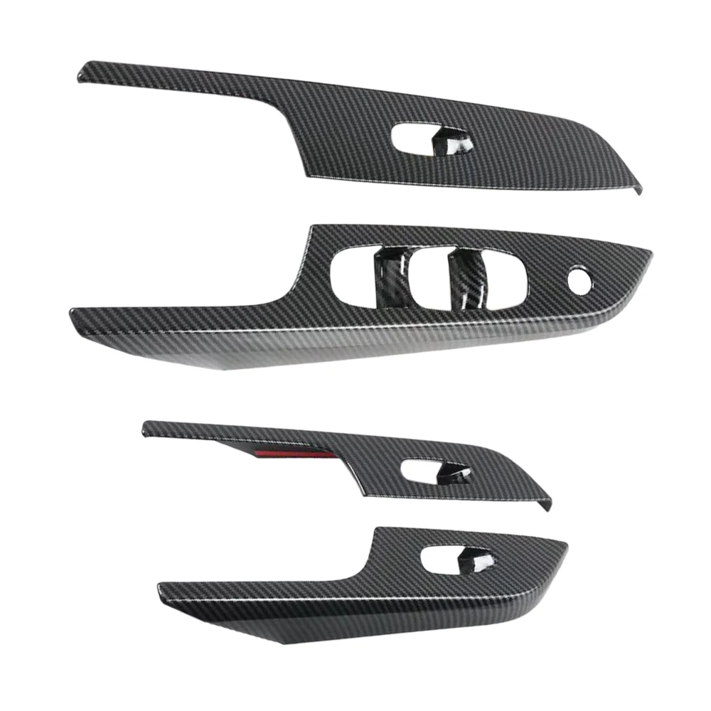 

4pcs For Nissan Navara NP300 ST 2016-2021 Interior Accessories Gear Shift Panel Inner Door Handle Cover Trim Frame