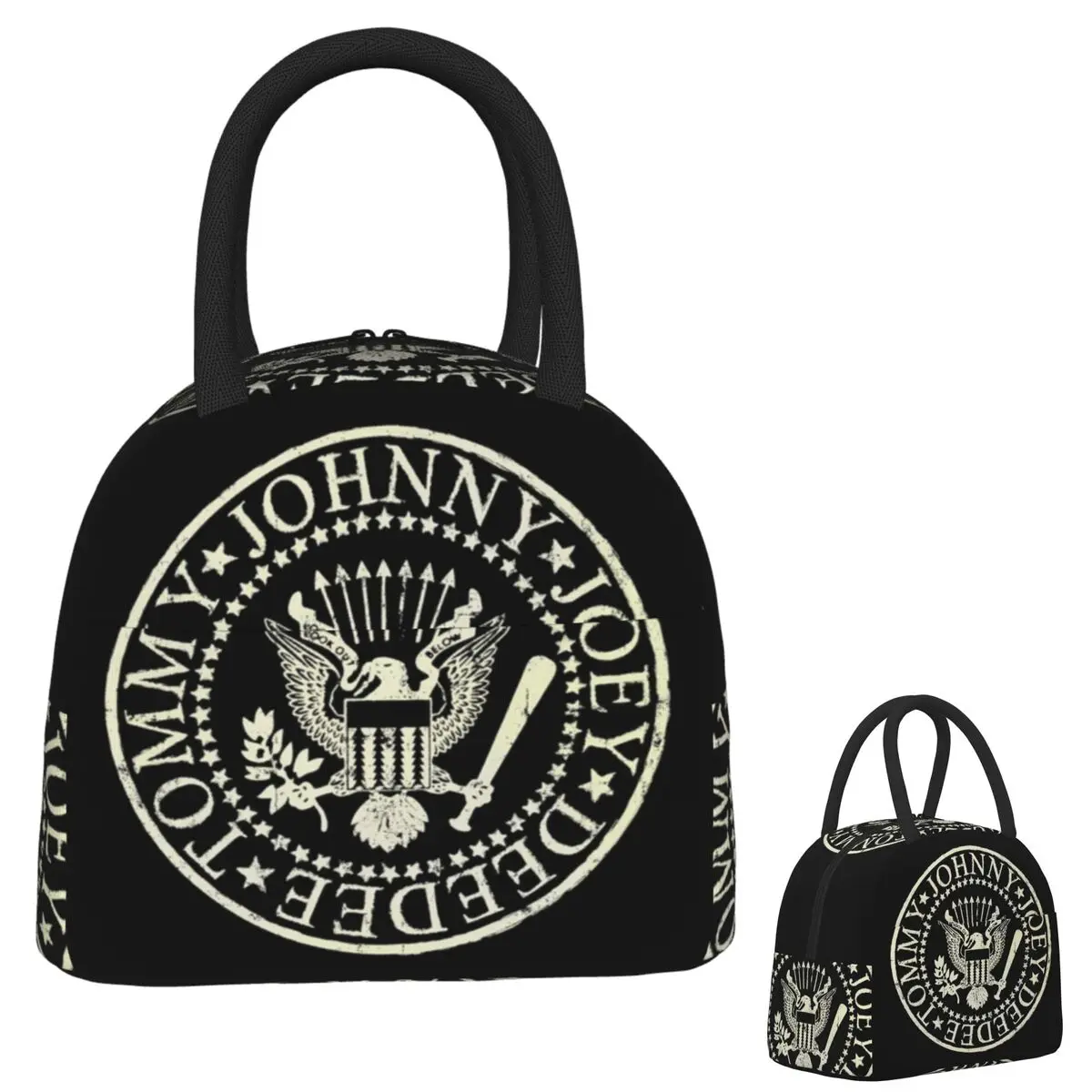 

Punk Logo Vintage Design Lunch Bags Insulated Bento Box Portable Lunch Tote Picnic Bags Thermal Bag for Woman Children Office