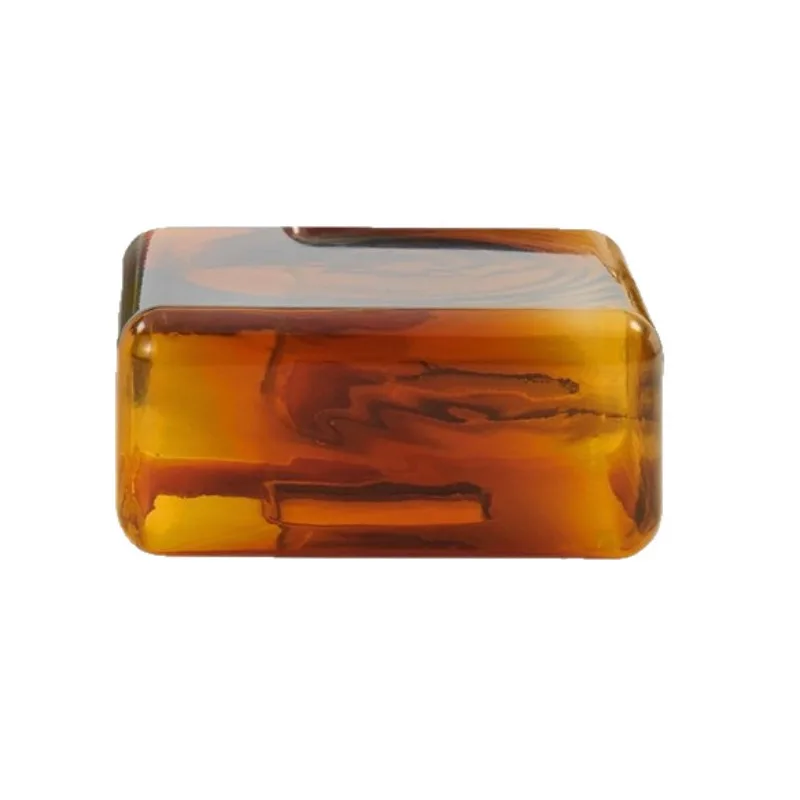 

Living room gray amber glass coffee table, side table