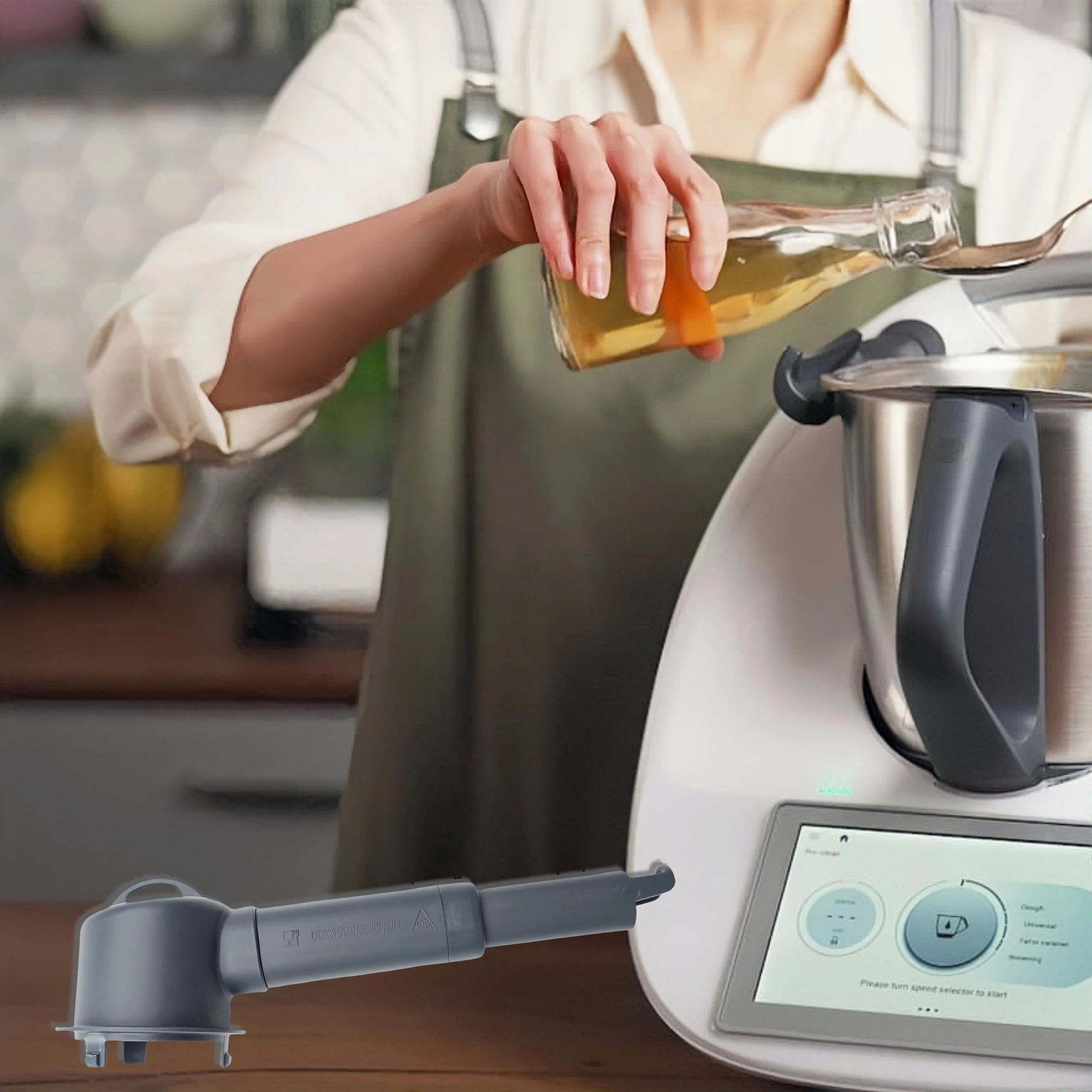 Steam Diverter for Thermomix TM5 TM6 TM31 TM21, Kitchen Wall Cabinets Protection Steam Deflector Can be extended by 61 mm for us image 4