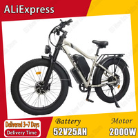 ORLMS-MX500 Electric Bicycle 2000W Motor 52V25AH Lithium Battery Adult Riding Electric Bike 26*4.0 inch Fat Tire Mountain E-bike