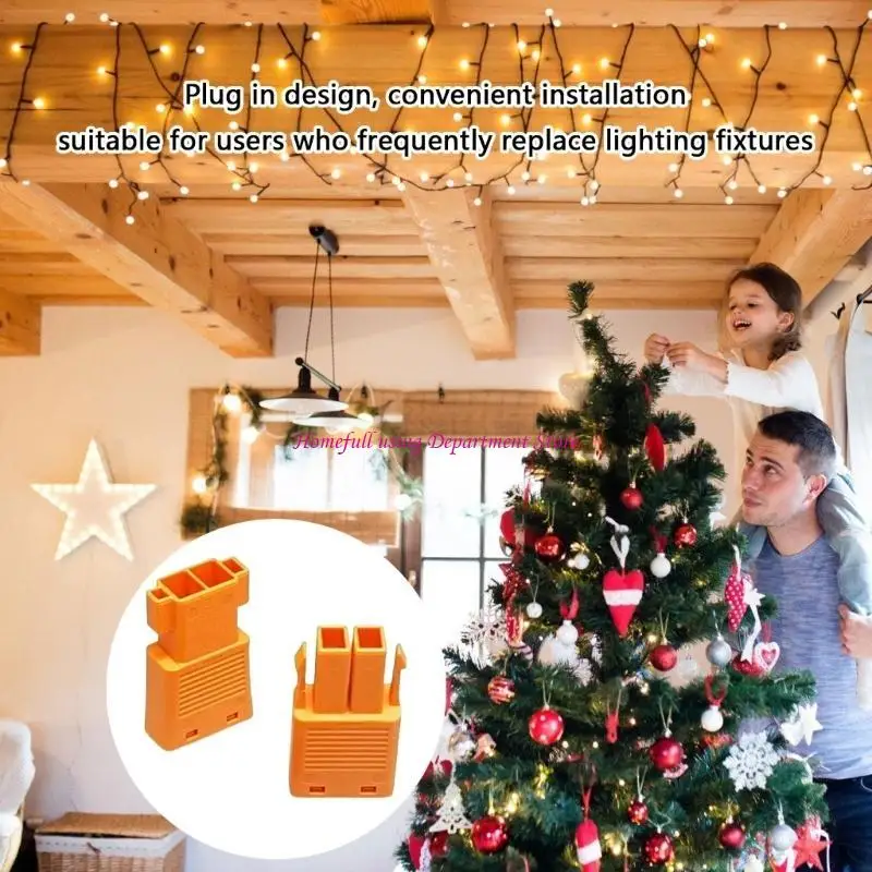 

Plug in Male and Female Terminals with Buckles Threadless 2 Pin Connector Female Male Two Cores Connector Enduring