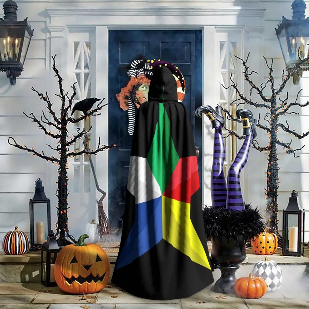 Flag Of Druze Women's Tassel  Cloak Fashion Cloak