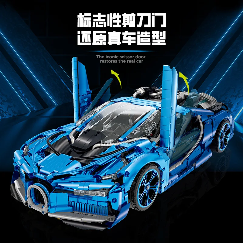 10613 3828pcs Technical Sports Car MOC RC Racing Car Building Blocks Bricks Model Assembling Toys for Boys Christmas Gift Set