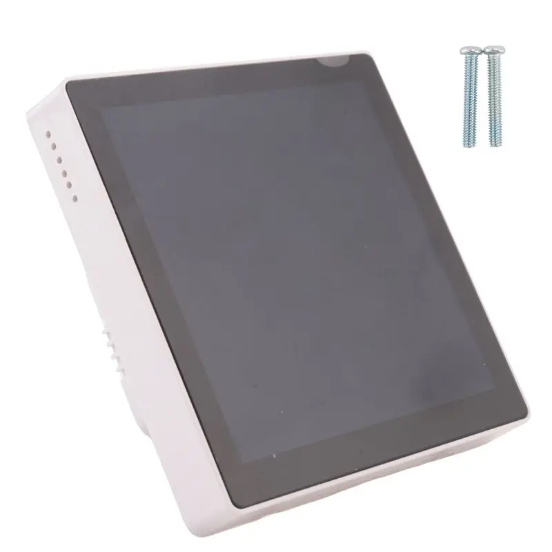 2X Tuya Smart Home Multiple Zigbee Smart Home Control Panel 4 Inch Switch Panel In-Wall Touchscreen For Home-EU Plug-Y41A