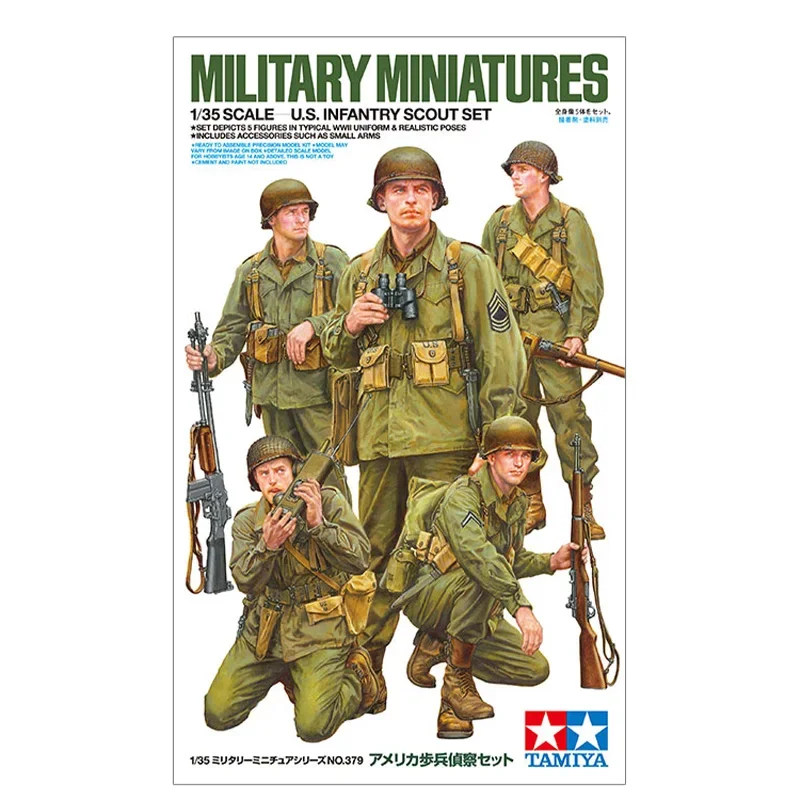 TAMIYA-Kit de ensamblaje para explorador de infantería de los Estados Unidos, escala 1/35, 35379