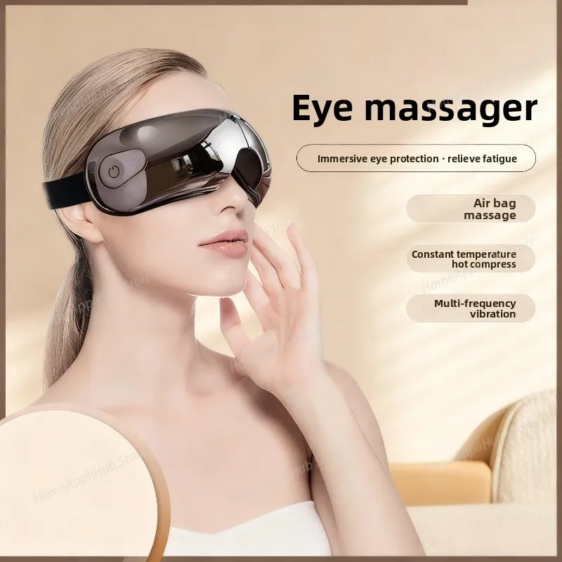 Eye Massage Glasses Hot Compress Eye Care Air Pressure Instrument Vibrator Heating Bluetooth Music Device Heated Eye Mask