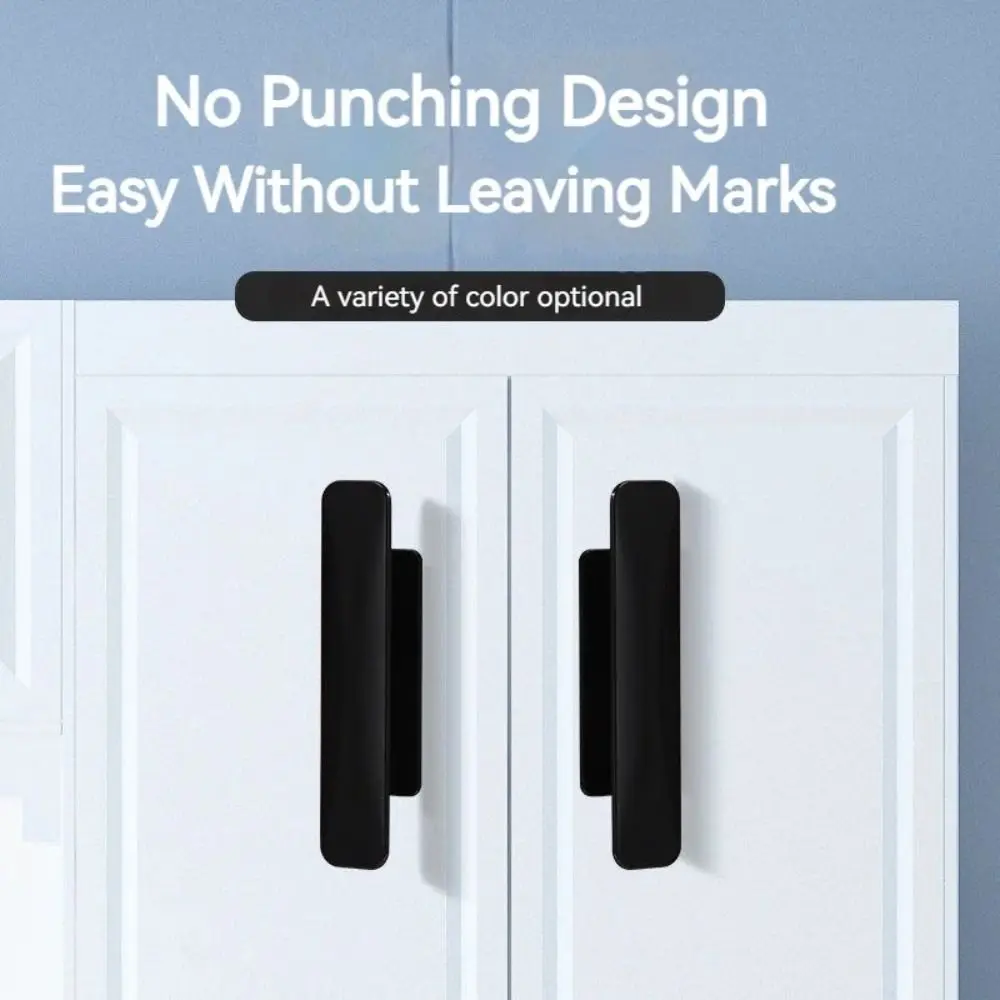 

10 шт. самоклеящиеся ручки для ящиков оконного шкафа, мебельная фурнитура, дверная ручка для шкафа, сплошной цвет, вспомогательное устройство