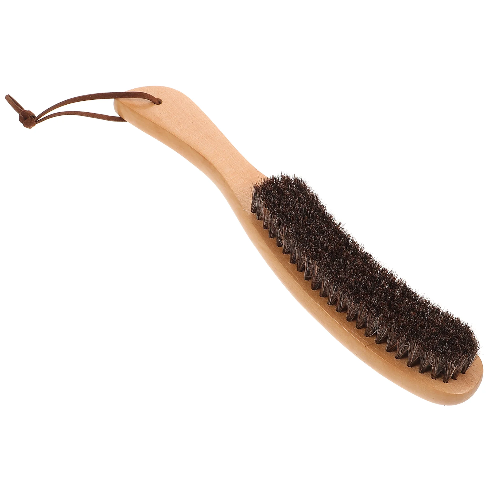 Horsehair Brush Wooden Handle Cleaning Brush for Furniture Clothes Coat Suit Lint Clothes Furniture Brush