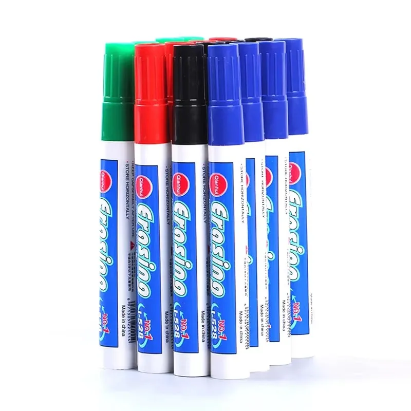 40PCS/SET Ultra Large Capacity Erasable Whiteboard Pen, Glass Ceramic Wood Marker Pen Suitable for Conference Teaching Writing