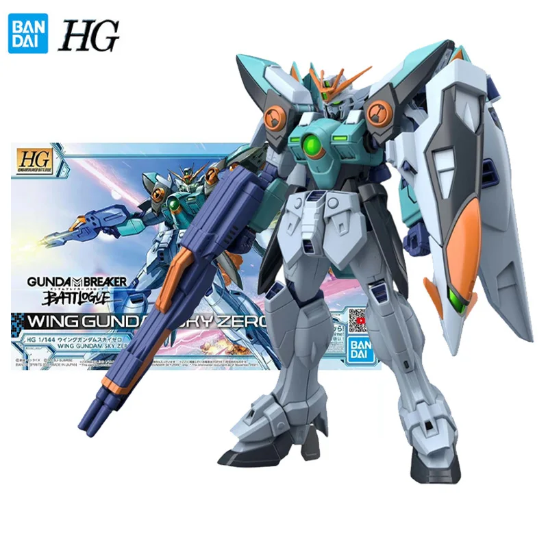 

Gundam Bandai Genuine Assemble The Model HG 1/144 Gundam Destroyer Wing Sky Zero Collection Model Action Figure Toys for Boys