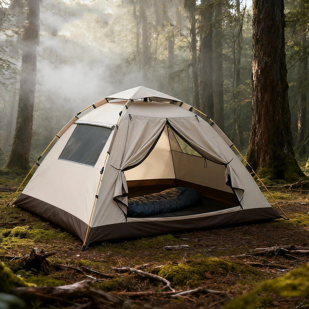 

STLF 210D Oxford Four Seasons Fully Automatic Installation 2000-3000mm Waterproof Portable Folding Beach Tent 5-6 People One Bed